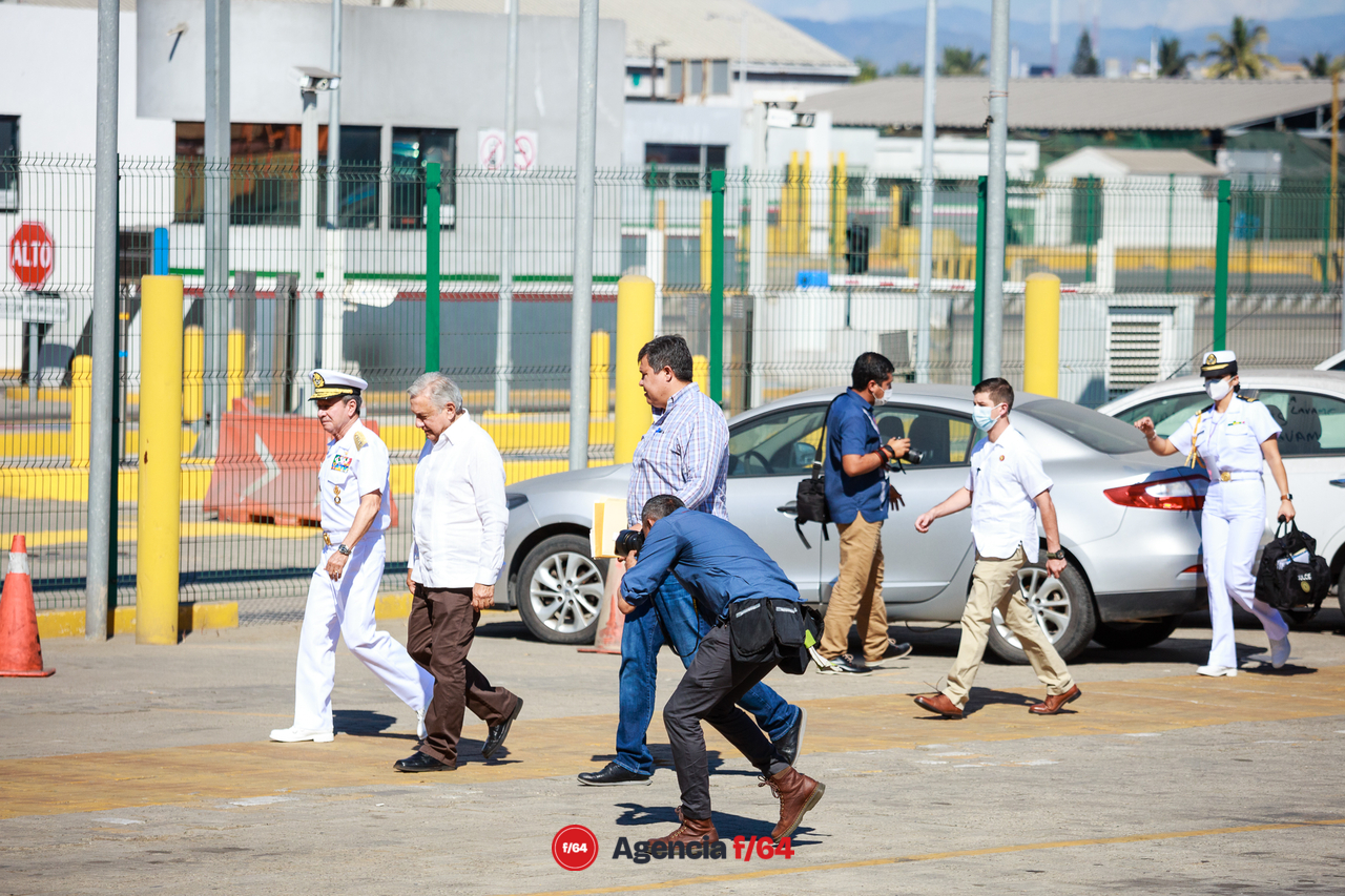 Llegada del Presidente Andrés Manuel López Obrador.