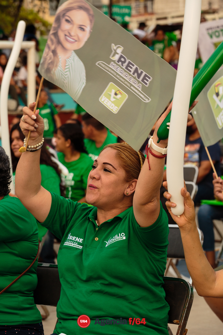 Cierre de los candidatos del Partido Verde en Manzanillo.
