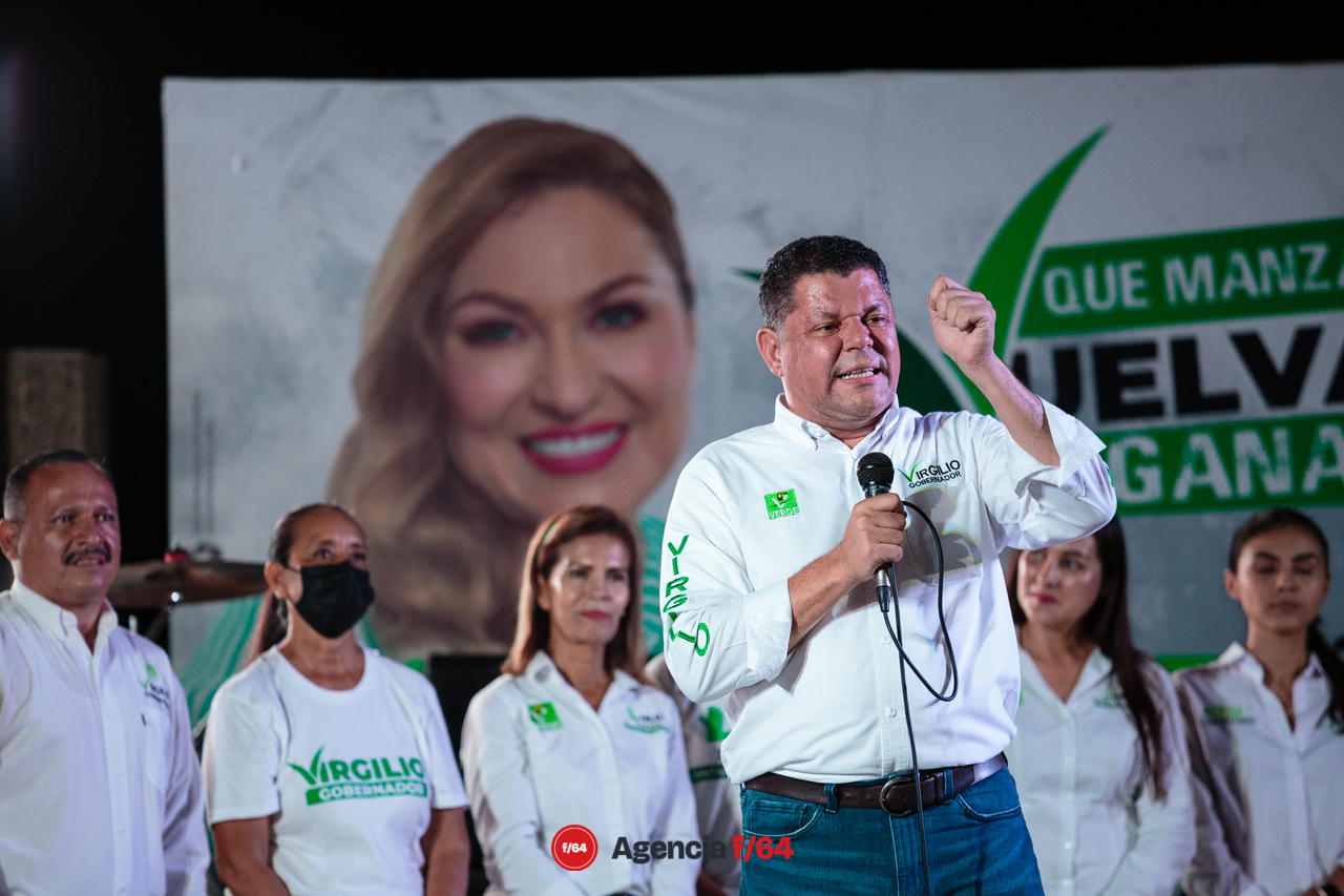Virgilio Mendoza, candidato a la gubernatura del Estado de Colima por el Partido Verde.