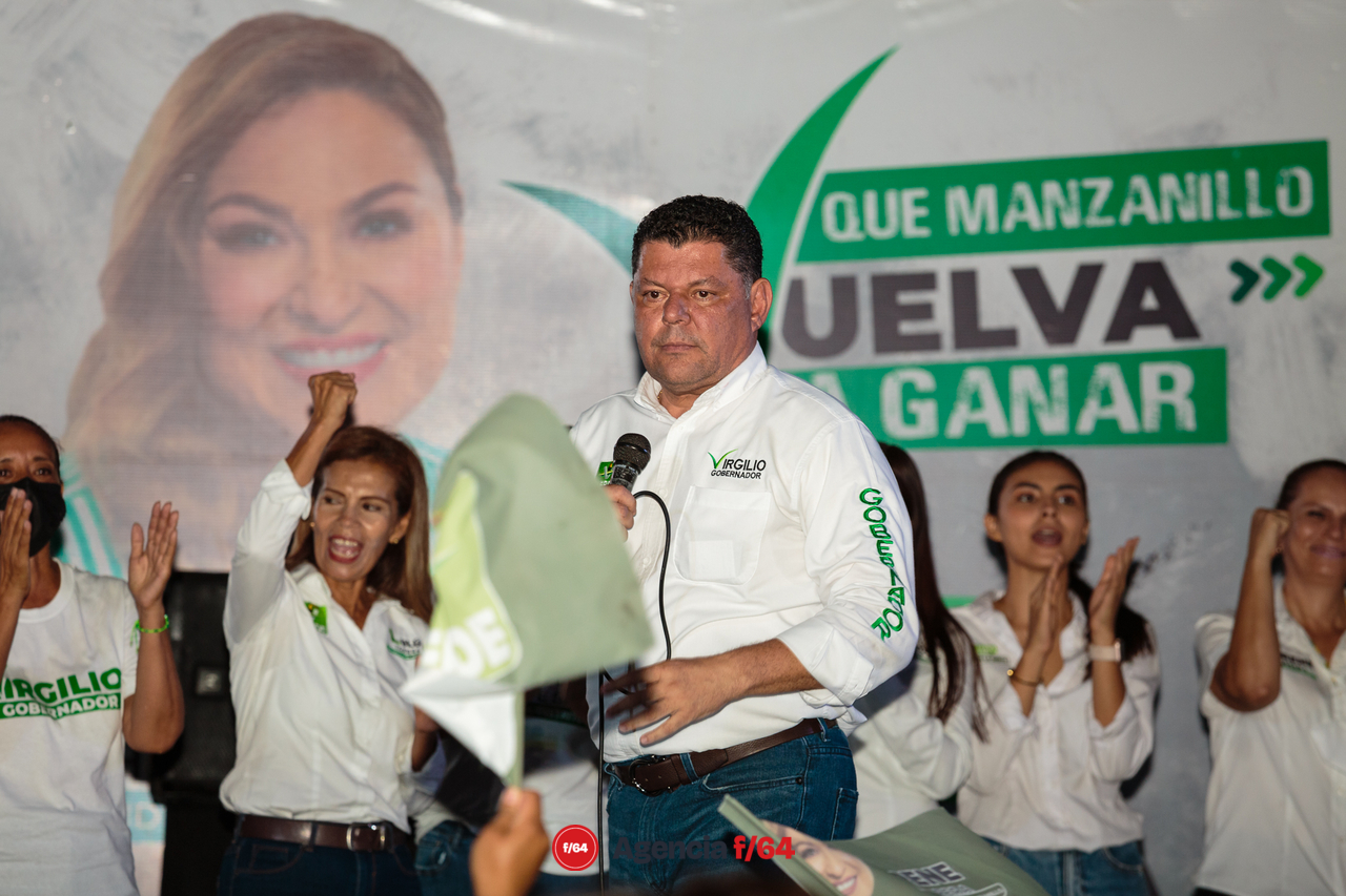 Virgilio Mendoza, candidato a la gubernatura del Estado de Colima por el Partido Verde.