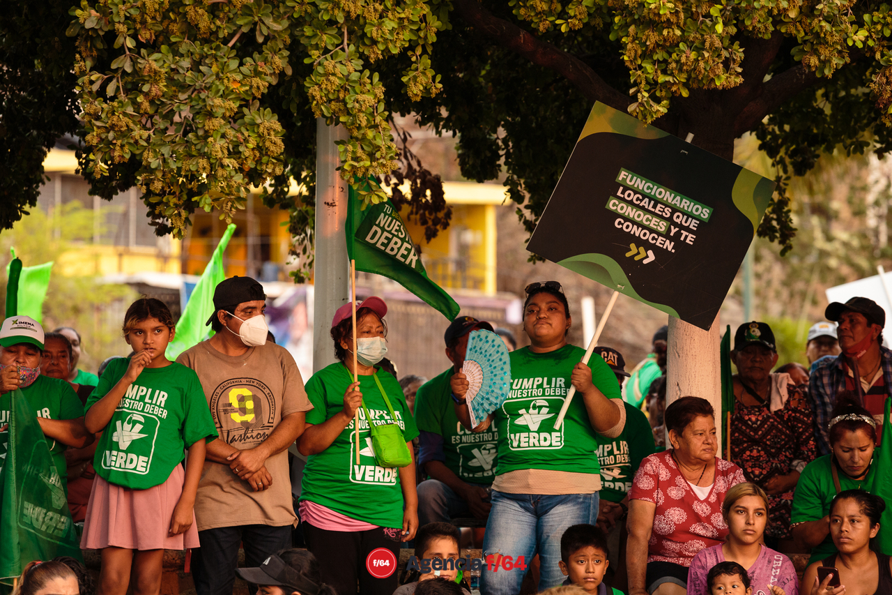 Cierre de los candidatos del Partido Verde en Manzanillo.
