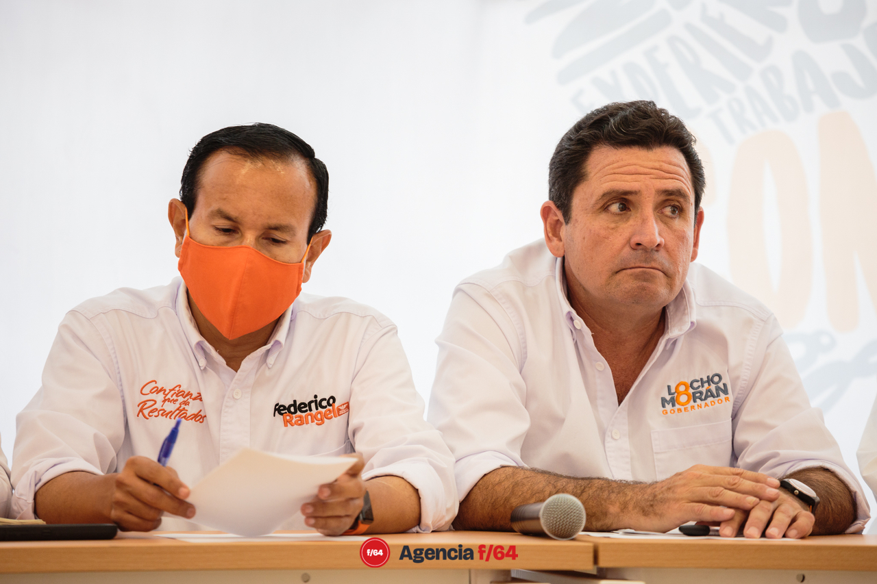 Leoncio "Locho" Morán, Candidato a la gubernatura de Colima y Federico Rangel, candidato a la presidencia municipal de Colima.