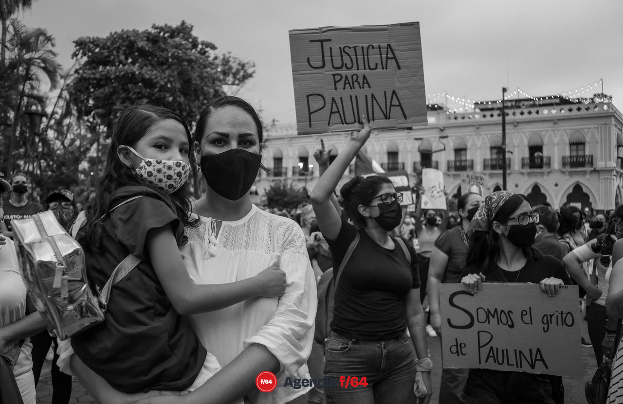 Marcha para exigir justicia por feminicidio de Paulina
