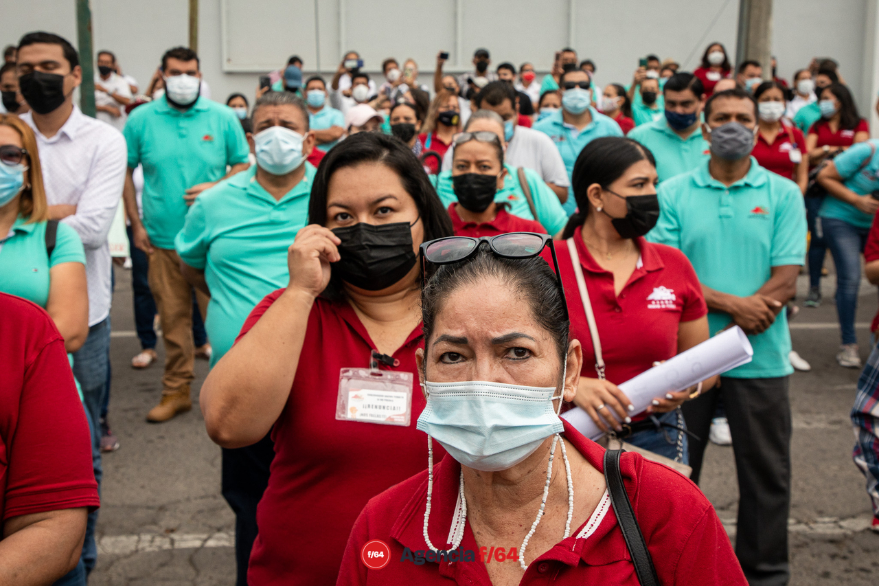 La base sindical en pie de lucha.