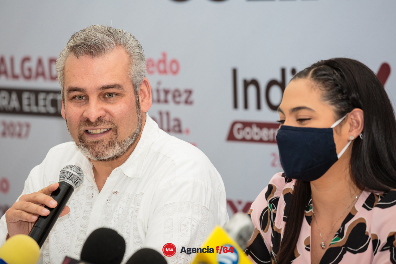 Indira Vizcaíno Silva Gobernadora electa del Estado de Colima y Alfredo Ramírez Bedolla Gobernador electo del Estado de Michoacán.