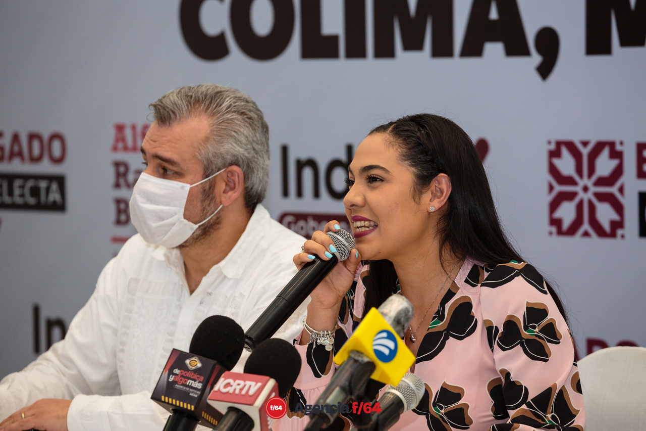 Indira Vizcaíno Silva Gobernadora electa del Estado de Colima y Alfredo Ramírez Bedolla Gobernador electo del Estado de Michoacán.