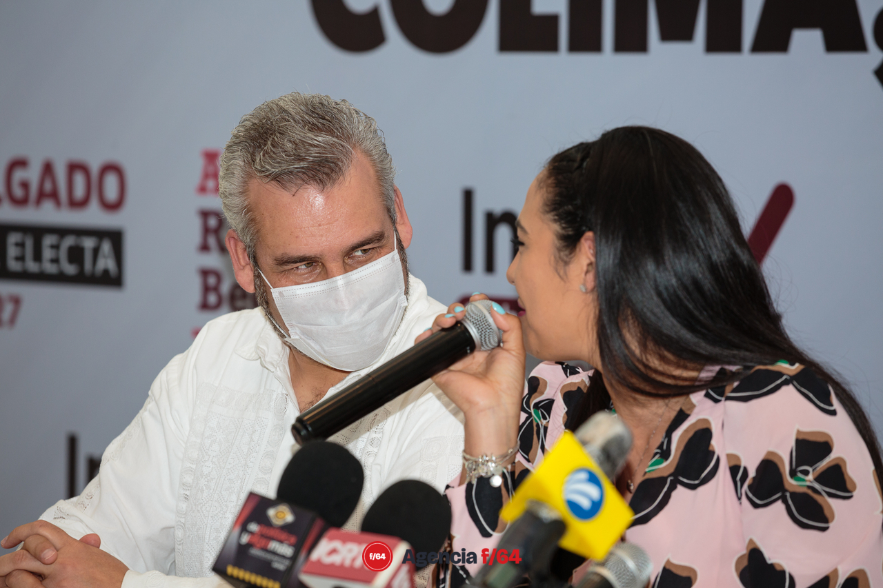 Indira Vizcaíno Silva Gobernadora electa del Estado de Colima y Alfredo Ramírez Bedolla Gobernador electo del Estado de Michoacán.