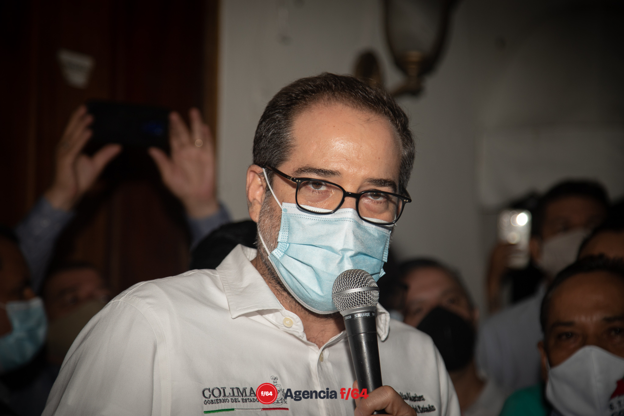Gobernador del Estado de Colima, José Ignacio Peralta Sánchez; atiende al gremio sindicalizado.