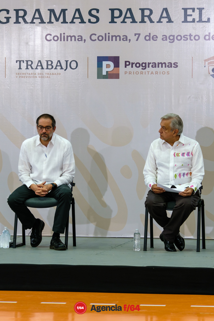 El Presidente Andrés López Obrador y el Gobernador José Ignacio Peralta Sánchez.