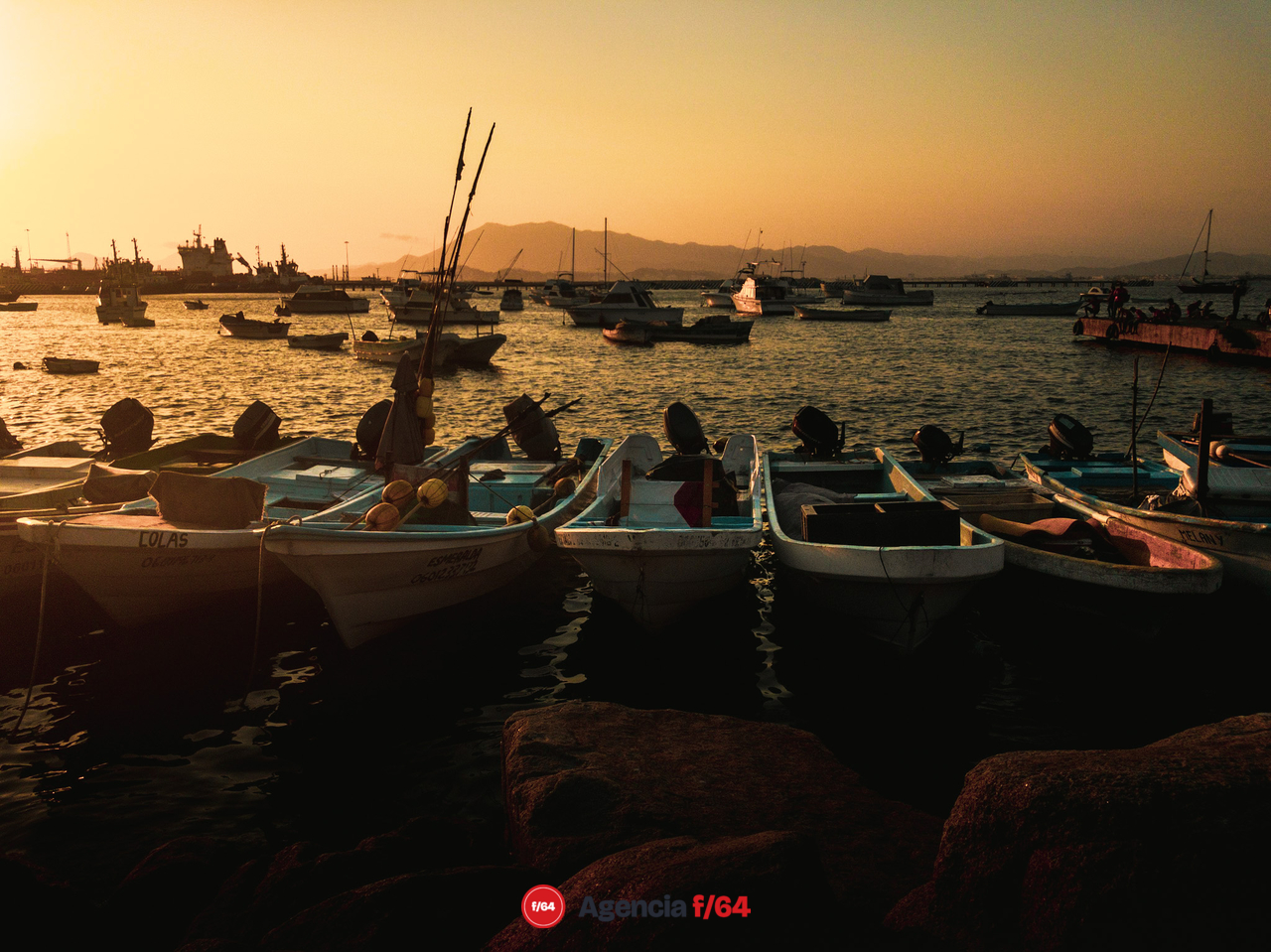 Pangas de pescadores amarradas en San Pedrito.

#LaDiaria.