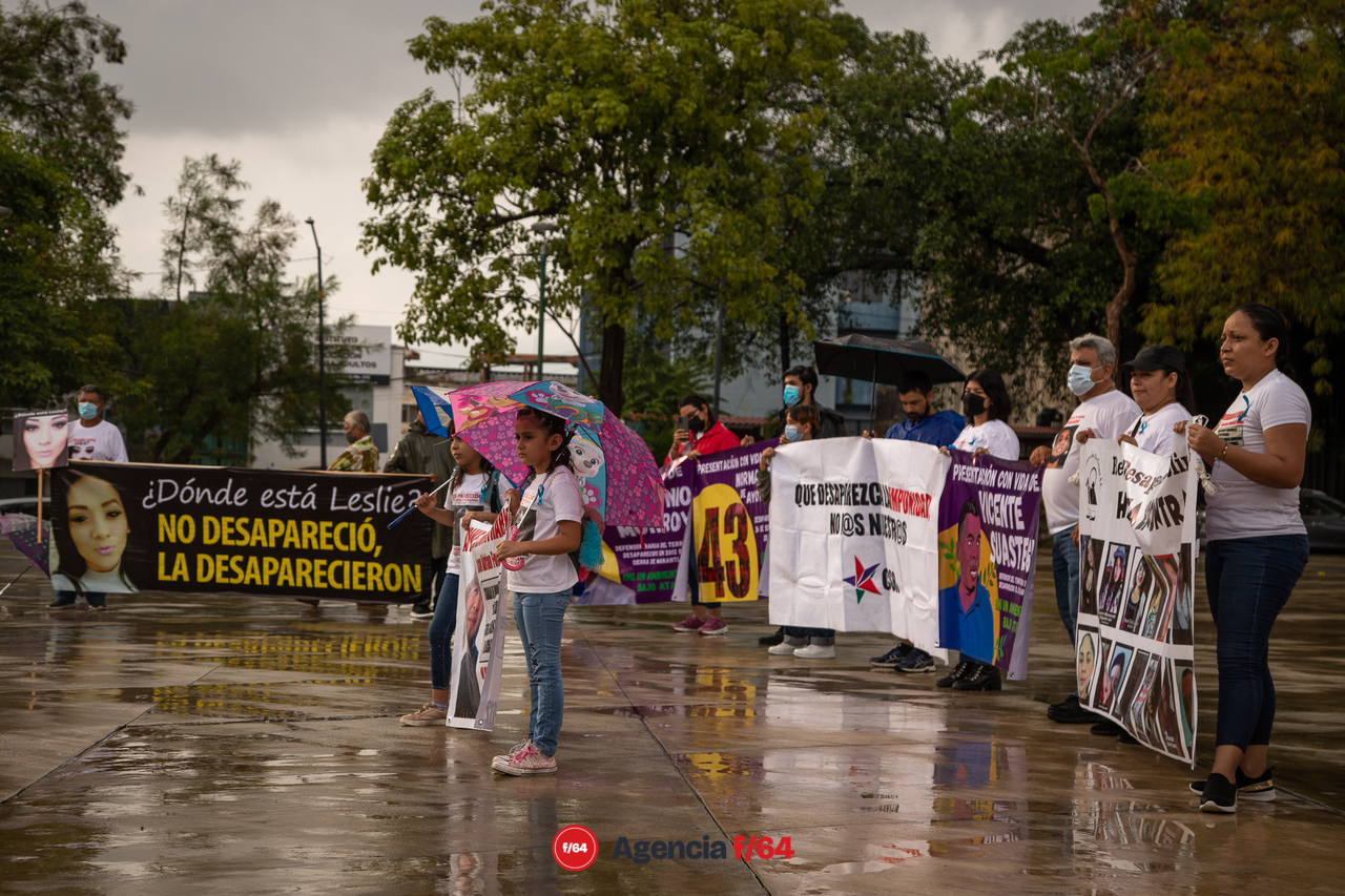 Marcha por el séptimo aniversario de la desaparición de los 43 normalistas de Ayotzinapa.