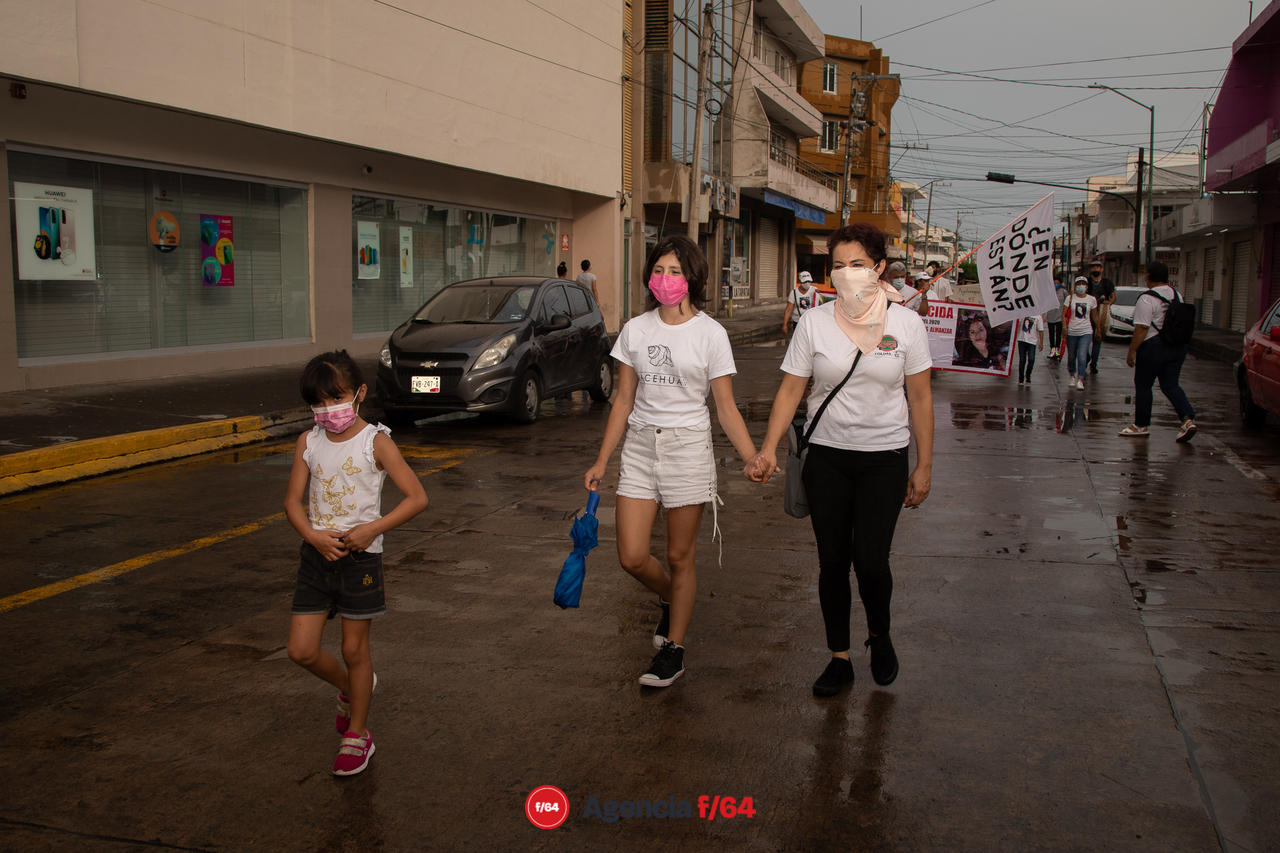 Marcha por el séptimo aniversario de la desaparición de los 43 normalistas de Ayotzinapa.