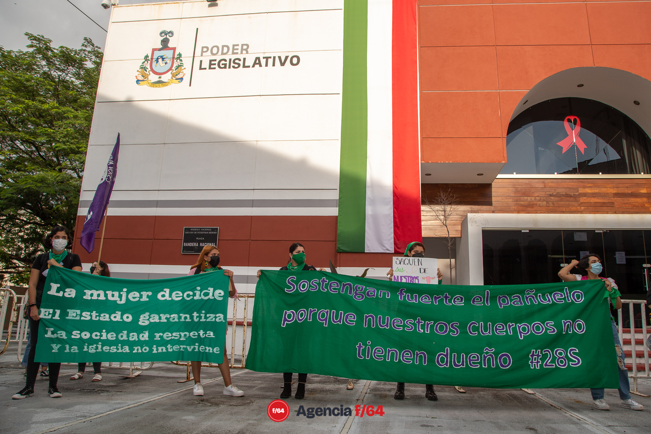 Acción global por el derecho al aborto en Colima.