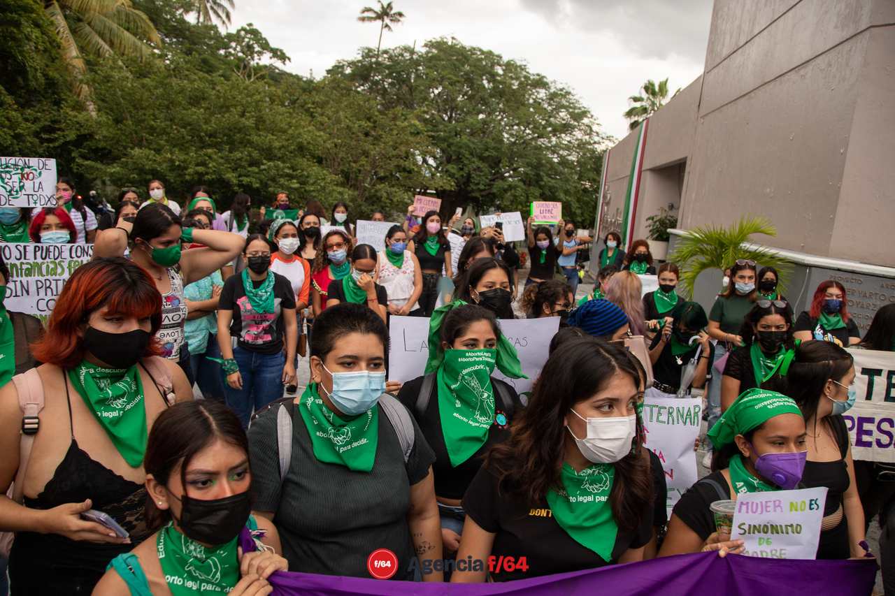 Acción global por el derecho al aborto en Colima.