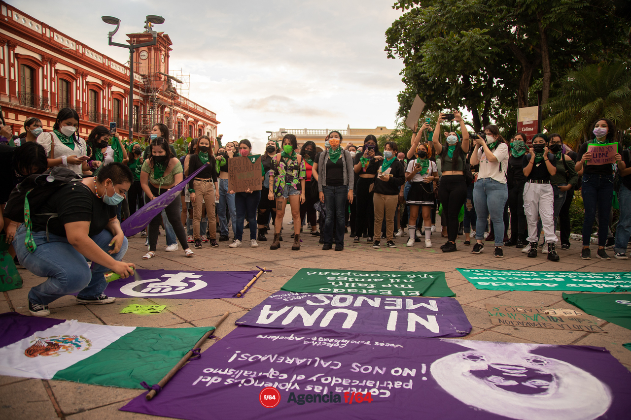 Acción global por el derecho al aborto en Colima.