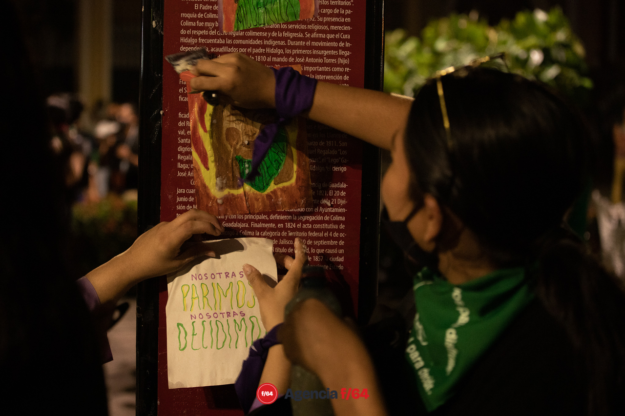 Acción global por el derecho al aborto en Colima.