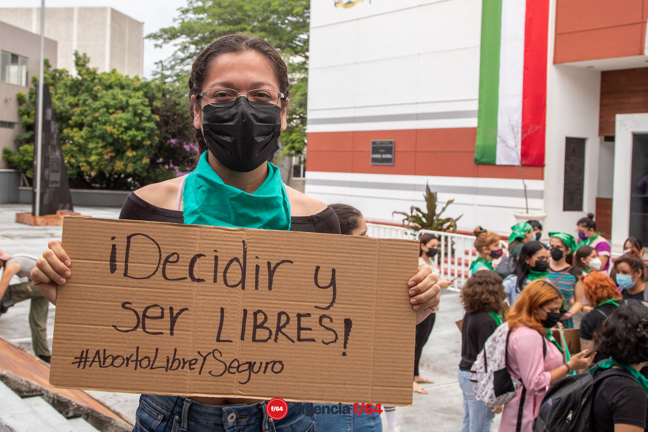 Acción global por el derecho al aborto en Colima.