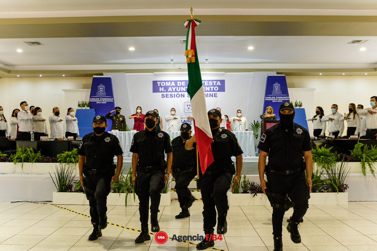 Escolta de la Policía Municipal de Ixtlahuacán 