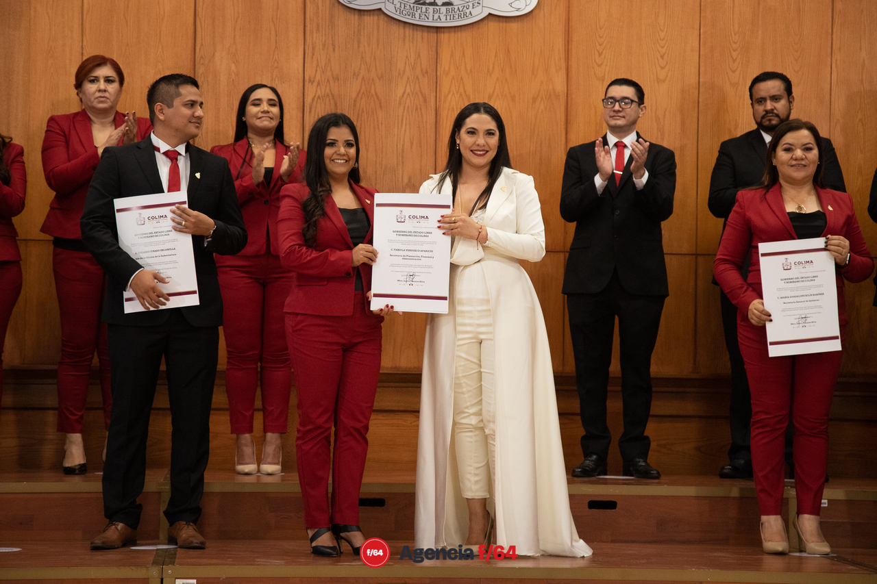 Toma de protesta y entrega de nombramientos al Gabinete de gobierno del Estado de Colima.
Fabiola Verduzco Aparicio, Secretaria de Planeación, Finanzas y Administración