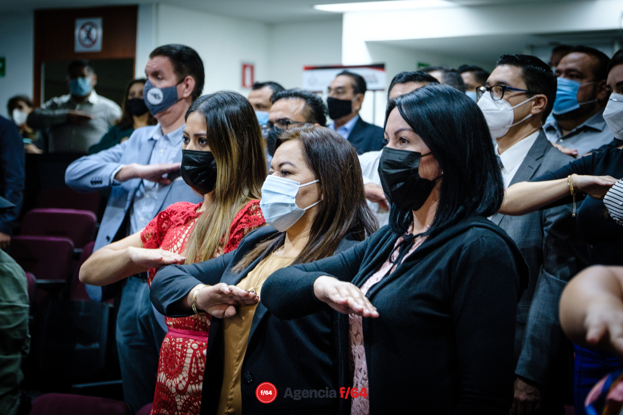 Guadalupe Solís Ramírez, Secretaria General de Gobierno del Estado de Colima presente en la toma de protesta del Lic. Bryan Alejandro García Ramírez.