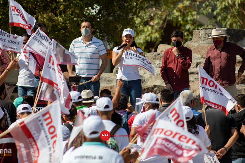 Inicia Indira Vizcaíno su campaña. Foto Gustavo Vilchis