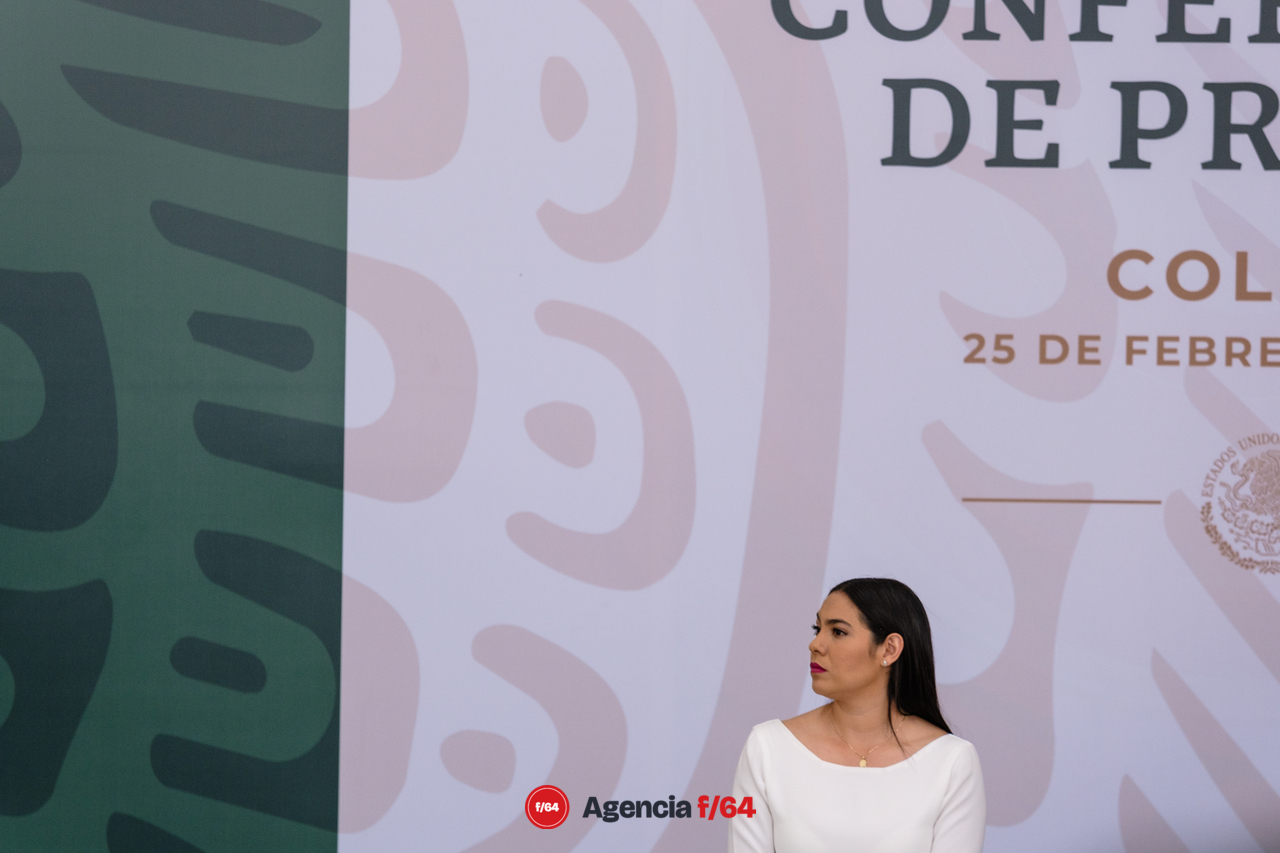 La Gobernadora de Colima, Indira Vizcaíno Silva.