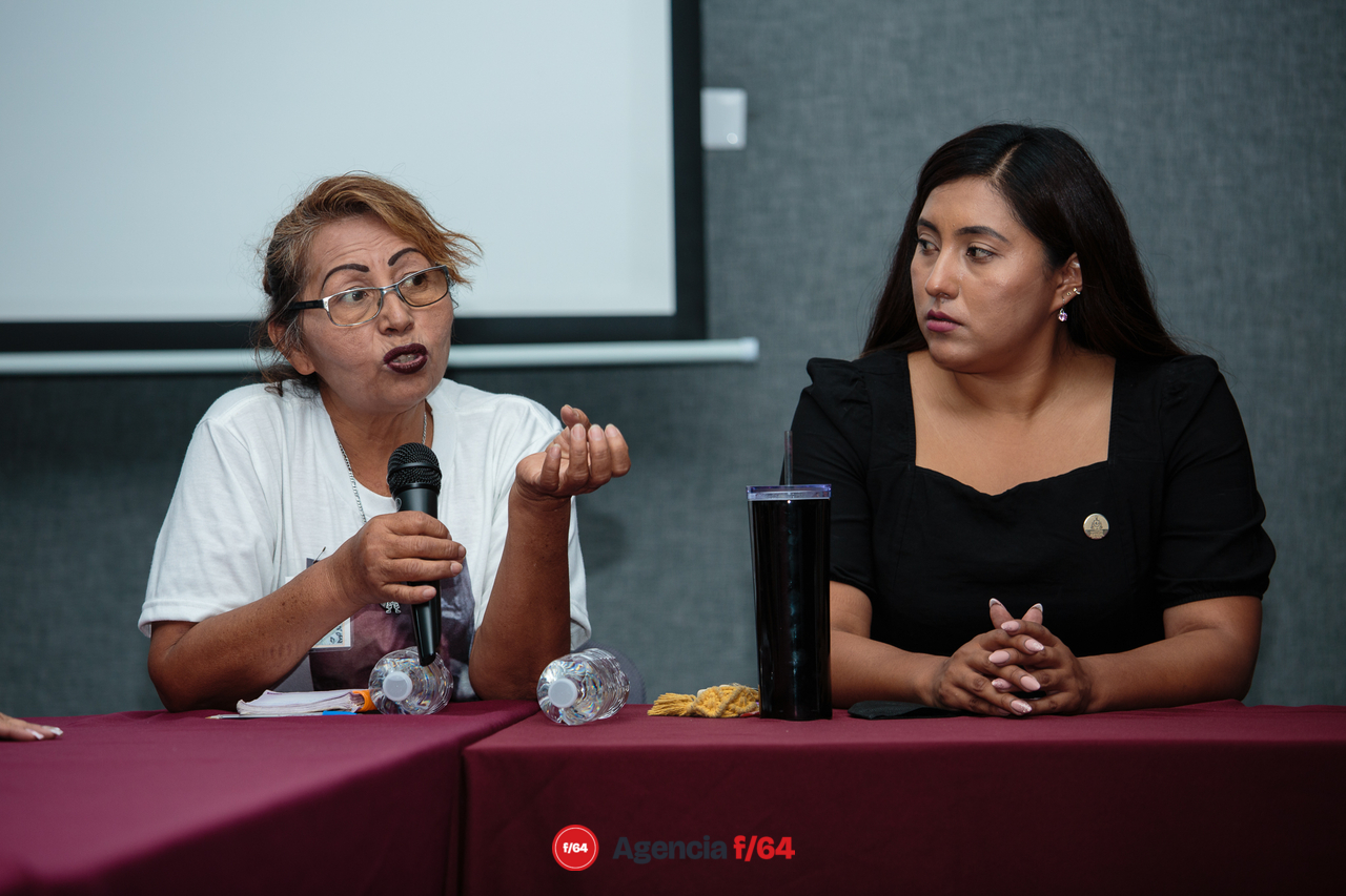 Sra. Candelaria Huerta Pizano, presidenta del Colectivo Solidario.