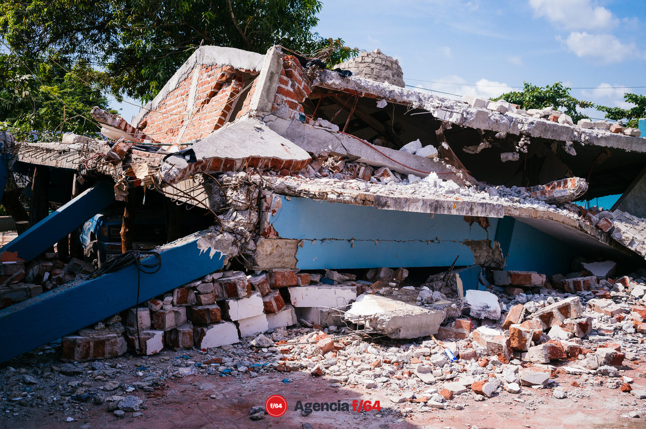 Daños en la comunidad de San Vicente en el municipio de Cohuayana, Michoacán de Ocampo.