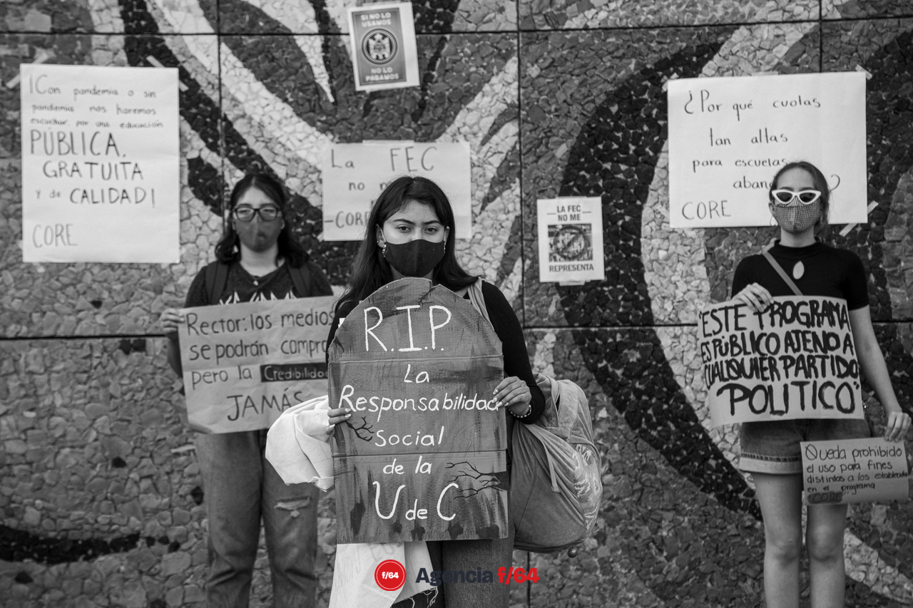 La consigna es "si no lo uso, no lo pago", gritó el estudiantado disidente.