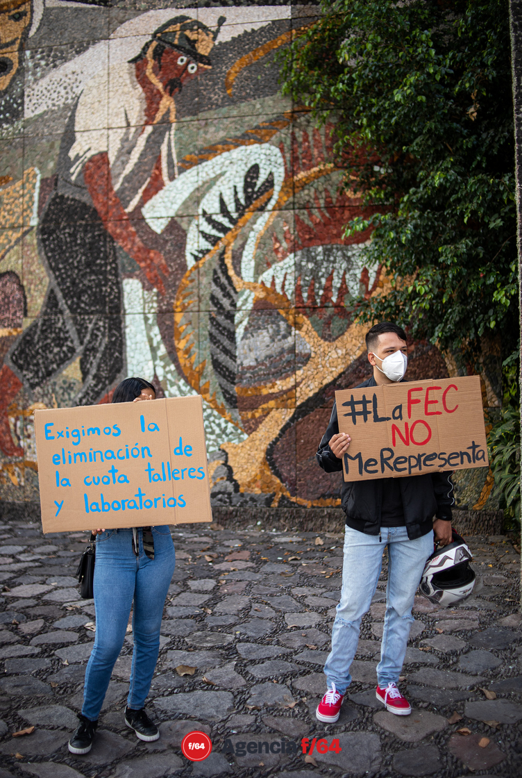 La consigna es "si no lo uso, no lo pago", gritó el estudiantado disidente. 