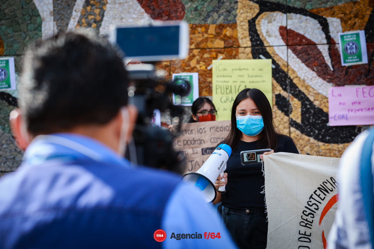 La difícil relación del Colectivo de Resistencia Estudiantil y los medios de comunicación.
