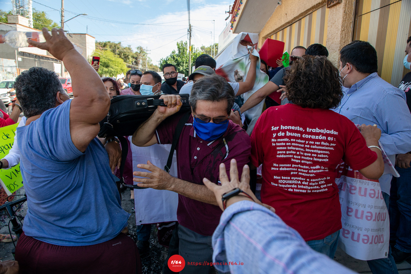 Altercado en las instalaciones del Comité Directivo Estatal de Morena