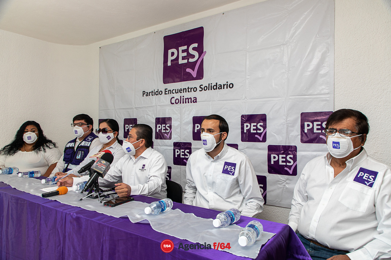 La Directiva Estatal del PES dando a conocer, en conferencia de prensa, las nuevas adhesiones al Partido.