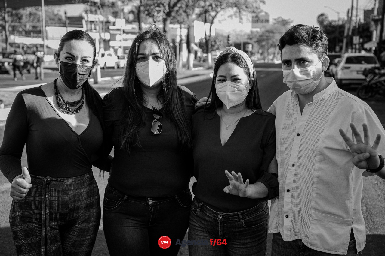 Claudia Aguirre Luna, Blanca Livier Rodríguez, Ana Karen Hernández y Vladimir Parra, legisladores locales. 