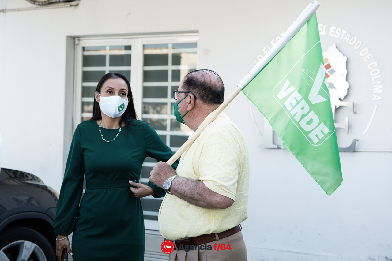 Gaby Benavides, dirigente del Comité Directivo Estatal del Partido Verde. 