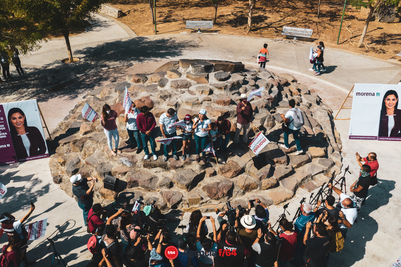 Discurso ante simpatizantes en La Piedra Lisa.