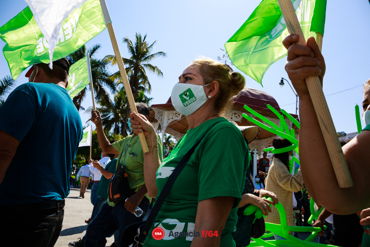 Simpatizantes del Verde.