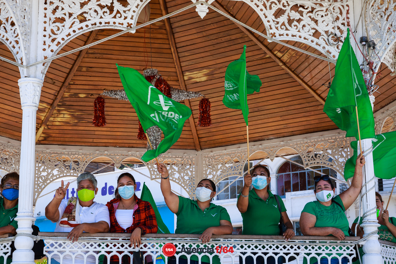 Simpatizantes del Verde.