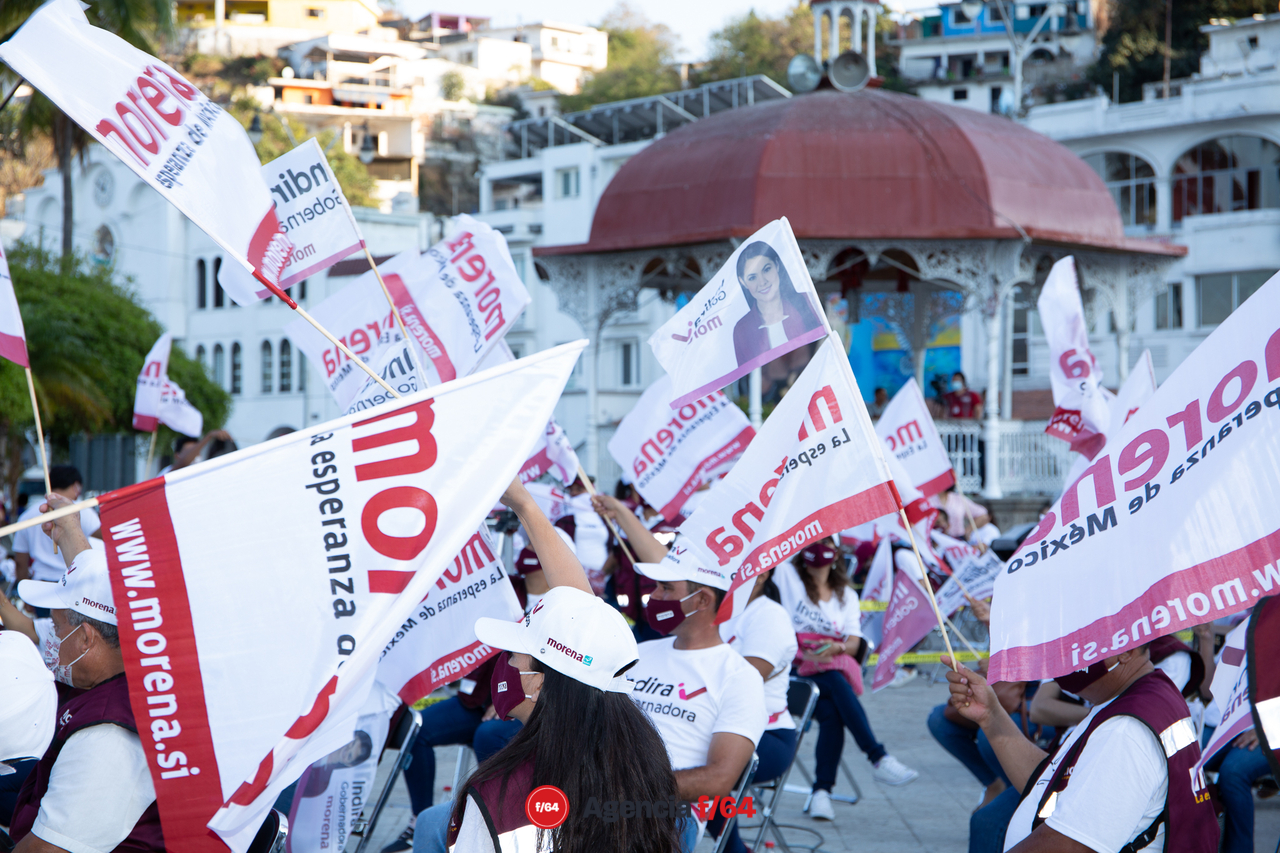 Indira Vizcaíno inaugura su campaña a la gubernatura en Manzanillo.