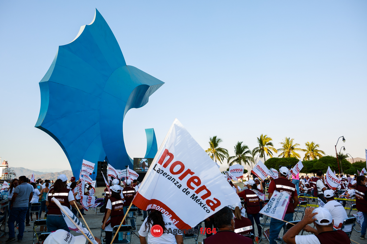 Indira Vizcaíno inaugura su campaña a la gubernatura en Manzanillo.