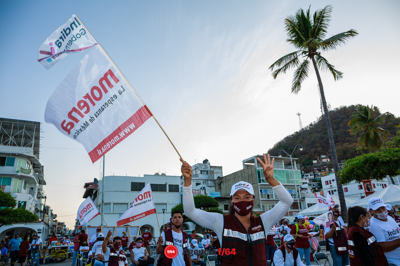 Indira Vizcaíno inaugura su campaña a la gubernatura en Manzanillo.