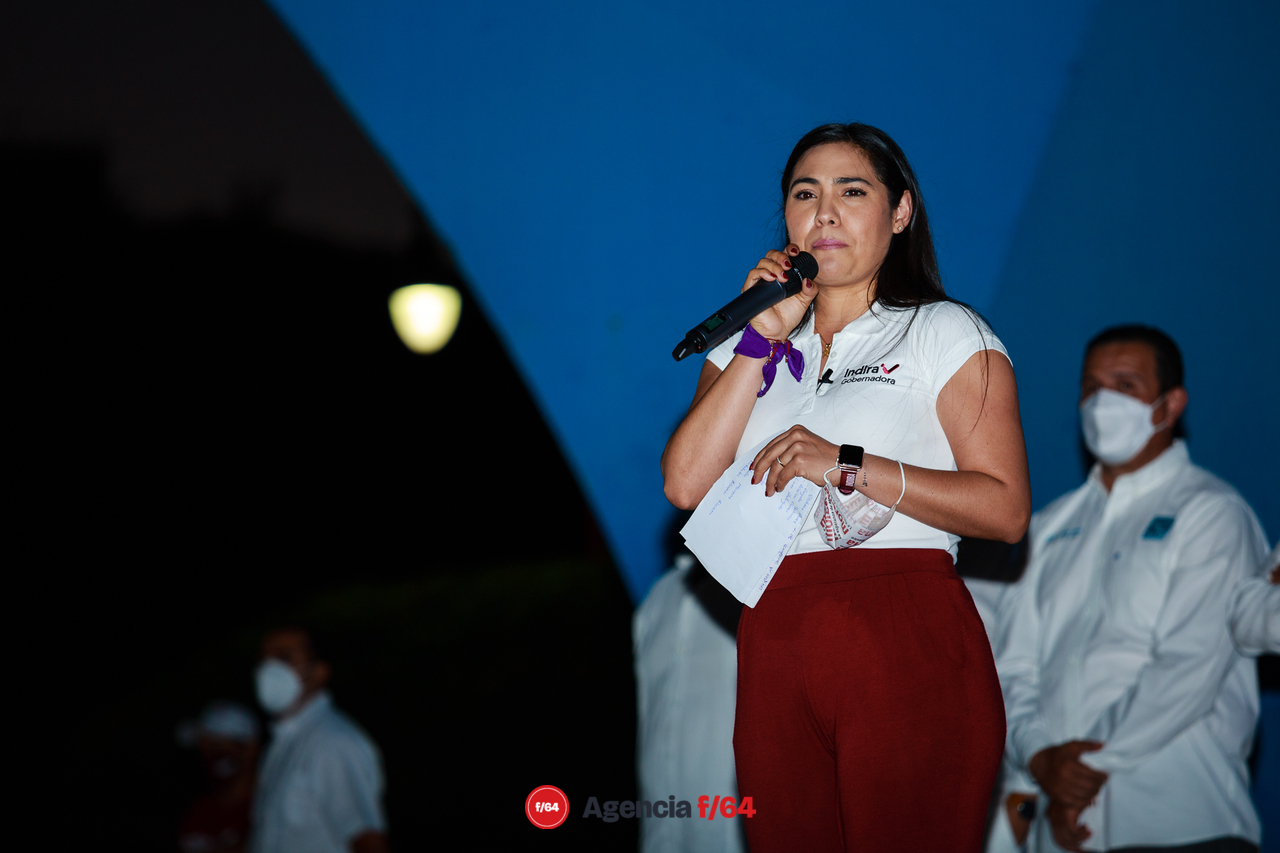 Indira Vizcaíno, candidata a gubernatura de Colima.