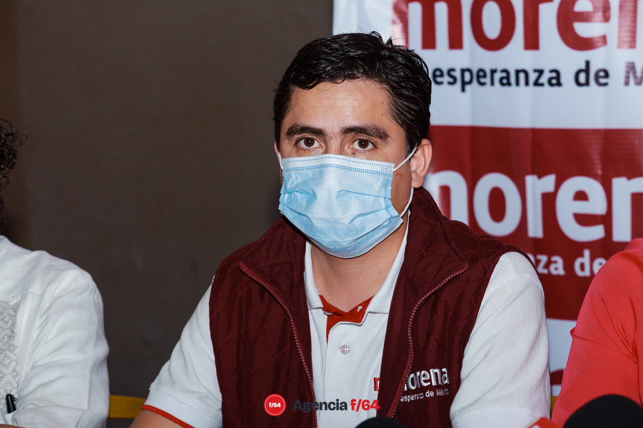 Presidente del Consejo Estatal de Morena y diputado local, Vladimir Parra.