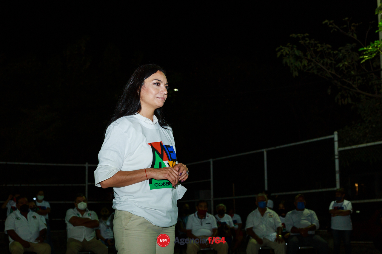 Mely Romer Celis, candidata a la gubernatura del Estado de Colima por "Va por Colima".