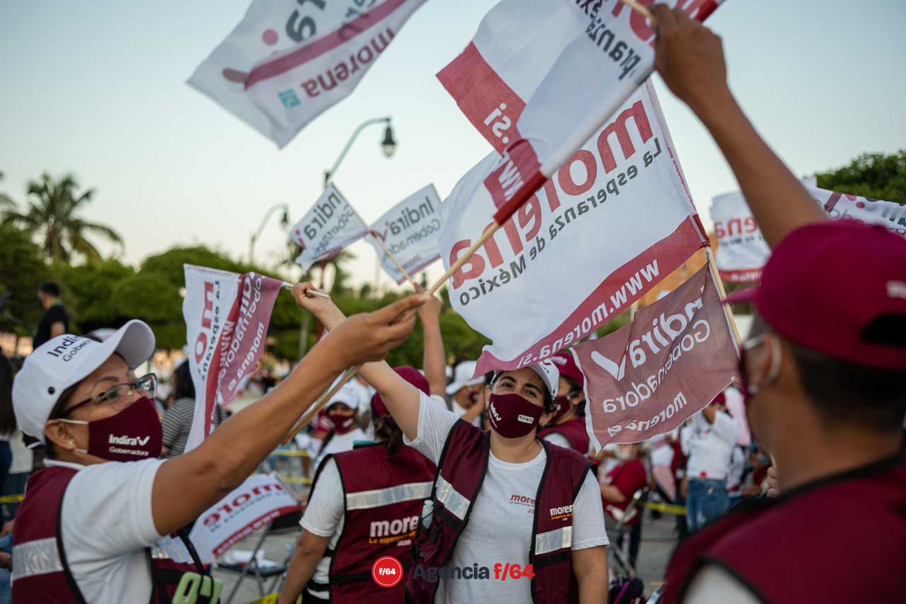 Indira Vizcaíno inaugura su campaña a la gubernatura en Manzanillo.