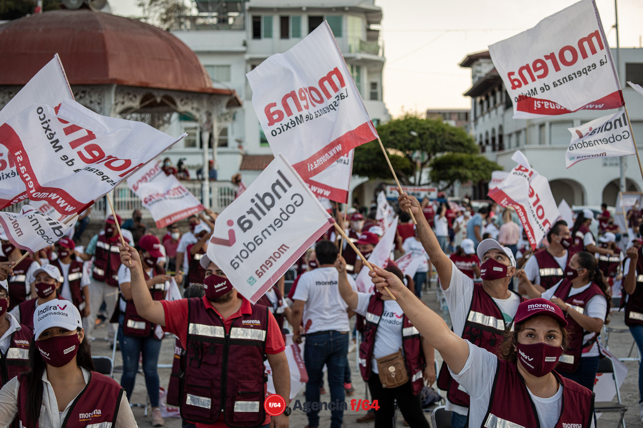 Indira Vizcaíno inaugura su campaña a la gubernatura en Manzanillo.
