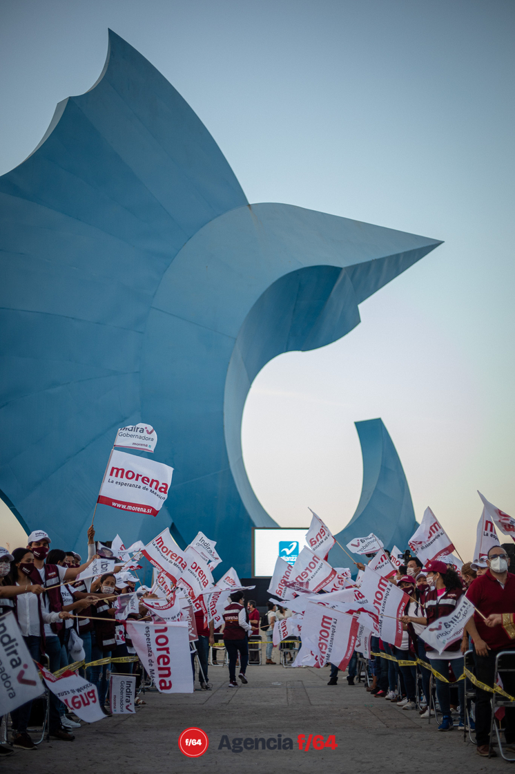 Indira Vizcaíno inaugura su campaña a la gubernatura en Manzanillo.