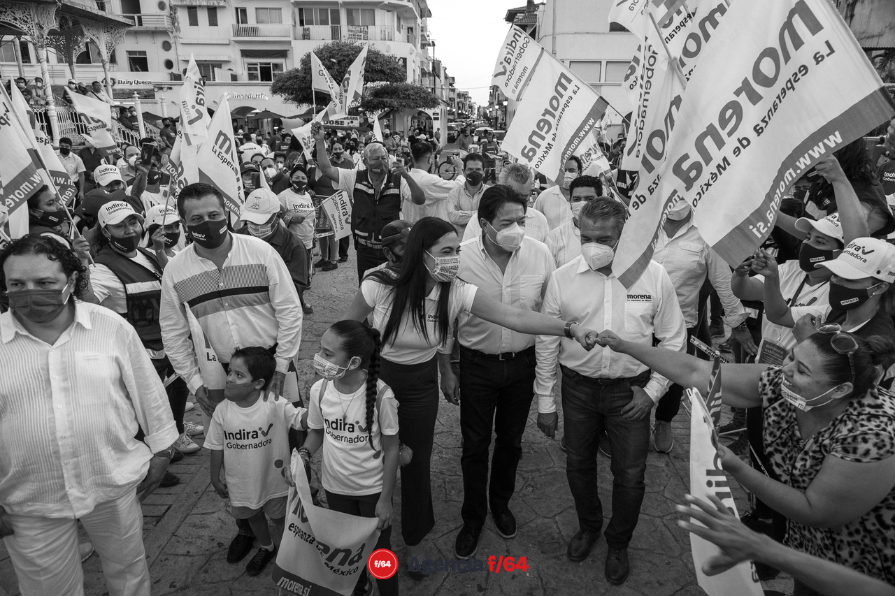Indira Vizcaíno inaugura su campaña a la gubernatura en Manzanillo.
