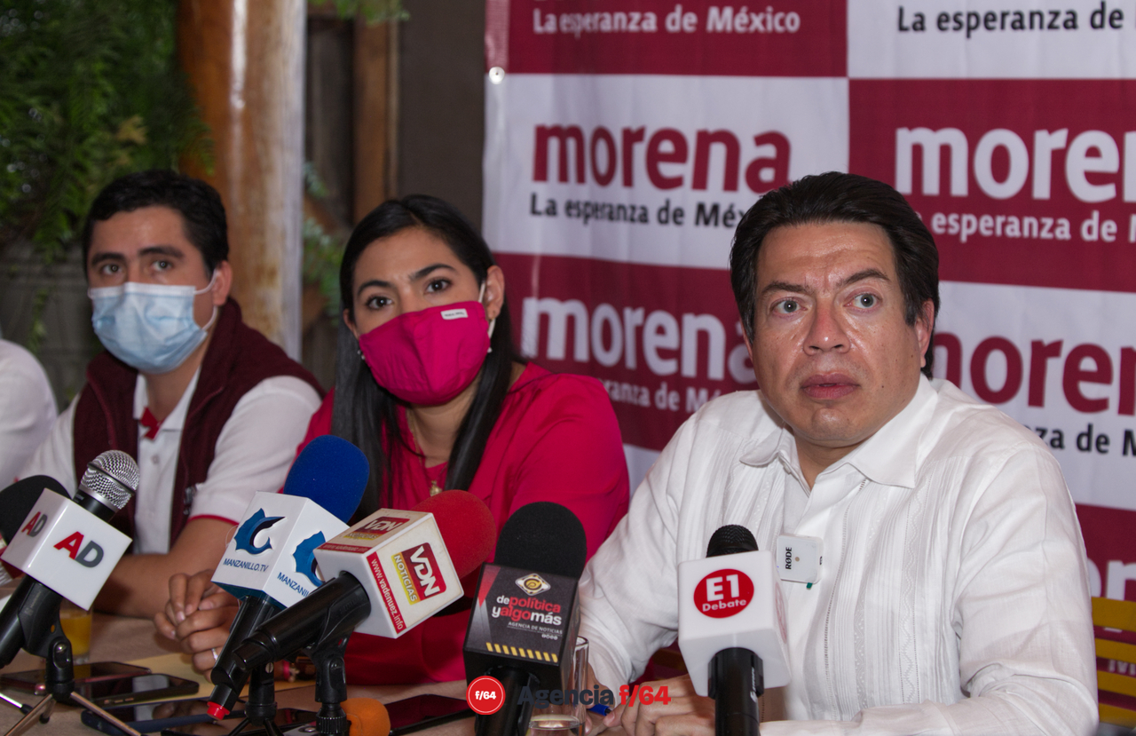 Vladimir Parra, Indira Vizcaíno y Mario Delgado Carrillo.